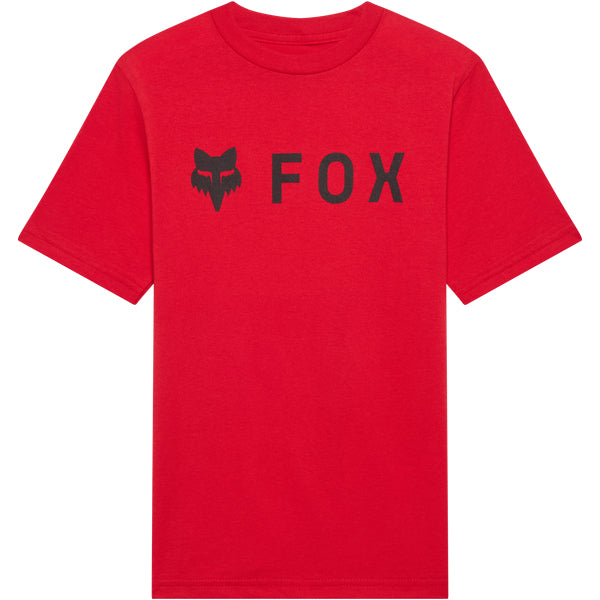 Fox Racing Absolute Tee mountain bike gear in Tibetan Red detail view sku 39613-D95
