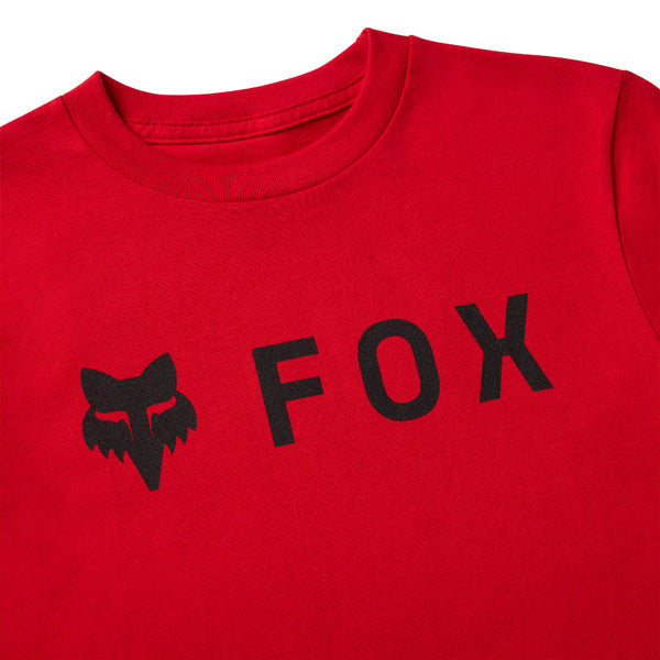 Fox Racing Absolute Tee mountain bike gear in Tibetan Red detail view sku 39613-D95
