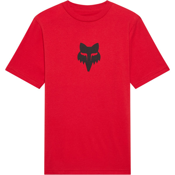 Fox Racing Fox Head Tee mountain bike gear in Tibetan Red detail view sku 39614-D95