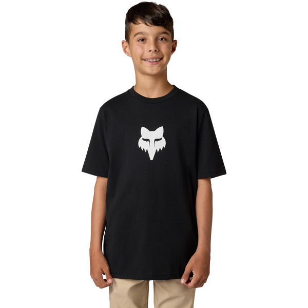 Fox Racing Fox Head Tee mountain bike gear in Ultra Black detail view sku 39614-D95