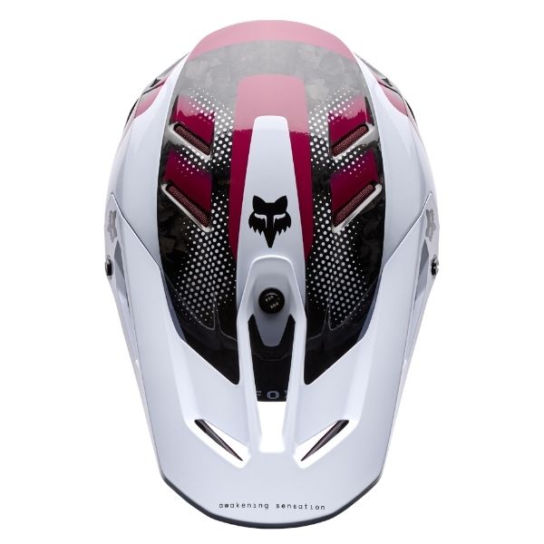 Fox Racing - V3 RS Tactile Helmet motocross helmet in White alternate product view 5 sku 38634-008