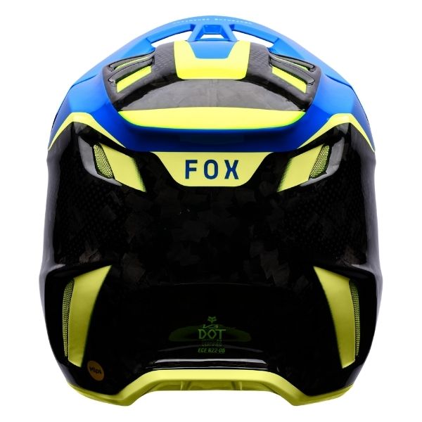Fox Racing - V3 RS Tactile Helmet motocross helmet in Blue alternate product view 10 sku 38634-008