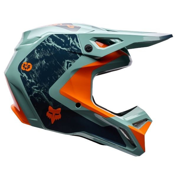 Fox Racing - V1 Image Print Helmet motocross helmet in Blue alternate product view 2 sku 38640-C84