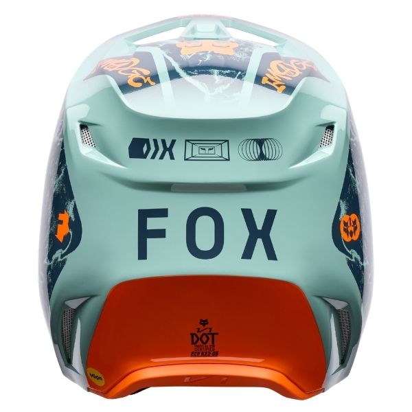 Fox Racing - V1 Image Print Helmet motocross helmet in Blue alternate product view 4 sku 38640-C84