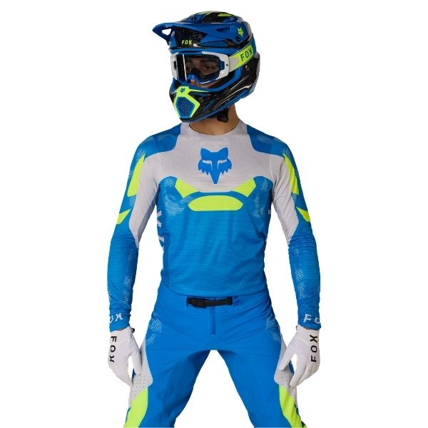 Fox Racing - Flexair Tactile Jersey motocross jersey in Blue alternate product view 3 sku 38688-364