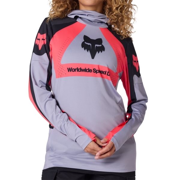 Fox Racing - Ranger Drive Jersey (Womens) motocross jersey in Gray alternate product view 5 sku 38689-172