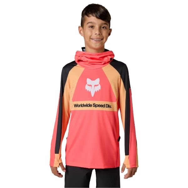 Fox Racing - Ranger Drive Jersey (Youth) motocross jersey in Pink alternate product view 3 sku 38694-065