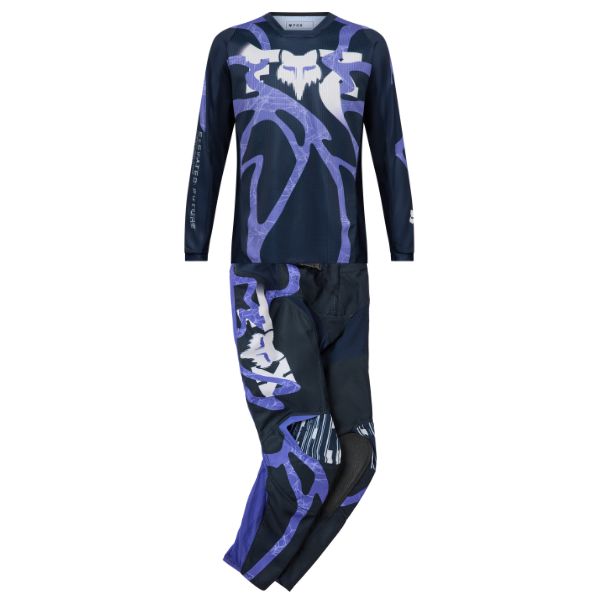 Fox Racing 180 SE Diffuse Jersey, Pant Combo (Youth) in Berry - alternate view