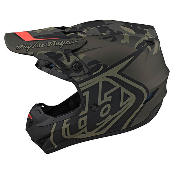 Image of Troy Lee Designs SKU 1032530 GP Overload Camo Helmet Size: XS Colors: Army Green (SKU 1032530)