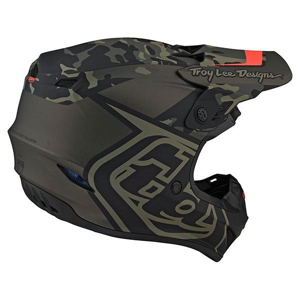 Image of Troy Lee Designs SKU 1032530 GP Overload Camo Helmet Size: XS Colors: Army Green (SKU 1032530)