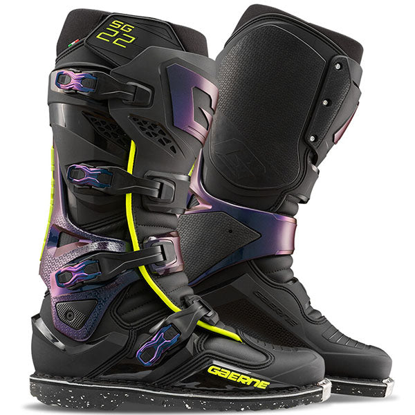 Product image of Gaerne 0003 Gaerne SG 22 Boots Chameleon 1 motocross boots showing design and colorway | Available at BTO Sports