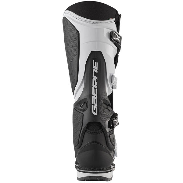 Product image of Gaerne 0019 Gaerne SG 22 Boots Black White 8 motocross boots showing design and colorway | Available at BTO Sports