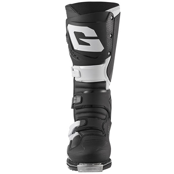 Product image of Gaerne 0023 Gaerne SG 22 Boots Black White 3 motocross boots showing design and colorway | Available at BTO Sports