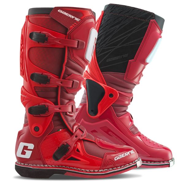 Product image of Gaerne 480 520 Fastback Endurance Boot Blood Red 1 motocross boots showing design and colorway | Available at BTO Sports