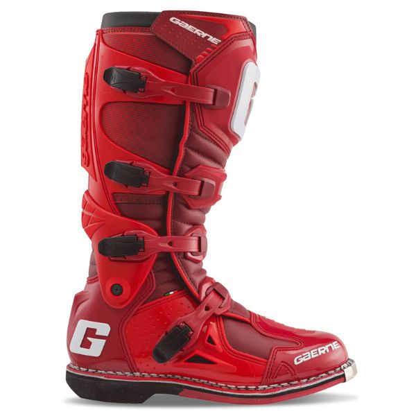 Product image of Gaerne 480 520 Fastback Endurance Boot Blood Red 2 motocross boots showing design and colorway | Available at BTO Sports