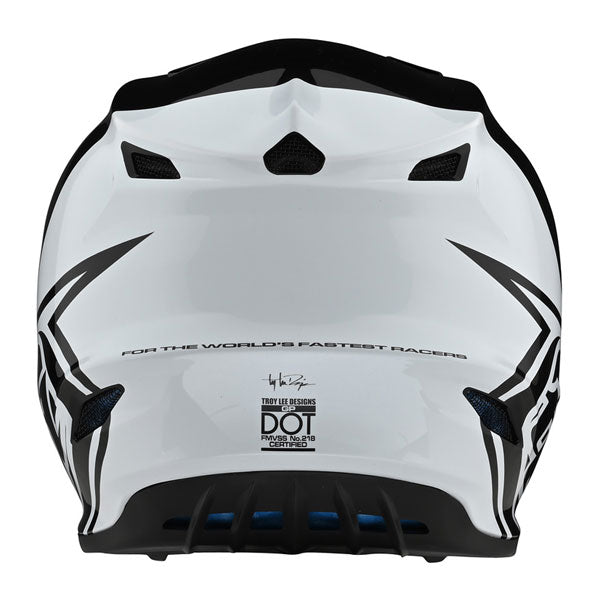 Image of Troy Lee Designs SKU 1035820 GP Block Helmet Size: XS Colors: Black/White (SKU 1035820)