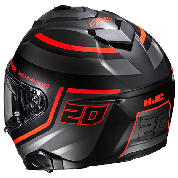 studio product photo of HJC SKU 815143104, sizes XS, SM, MD, LG, XL for motorcycle helmet, street bike, full-face helmet, and powersports use.