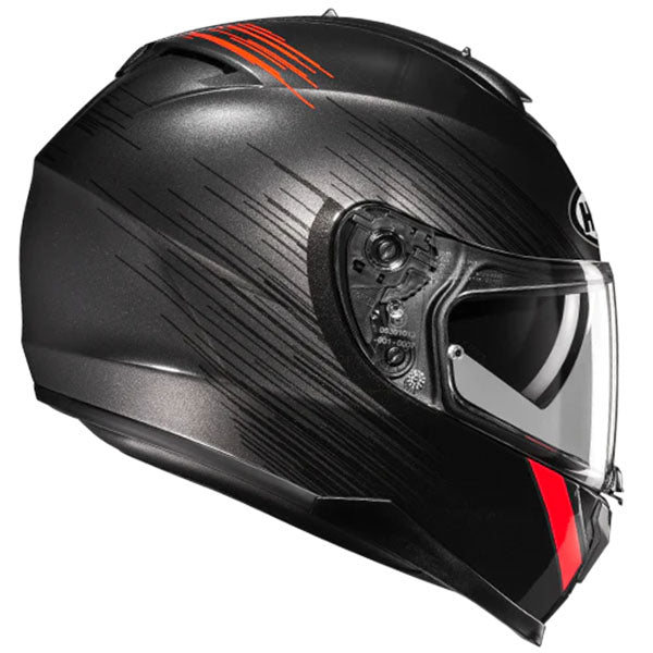 studio product photo of HJC SKU 877170104, sizes XS, SM, MD, LG, XL for motorcycle helmet, street bike, full-face helmet, and powersports use.