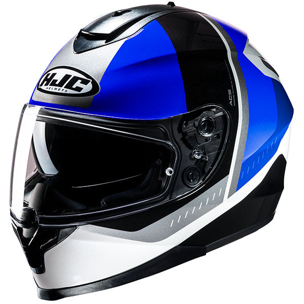 studio product photo of HJC SKU 877160103, sizes XS, SM, MD, LG, XL for motorcycle helmet, street bike, full-face helmet, and powersports use.