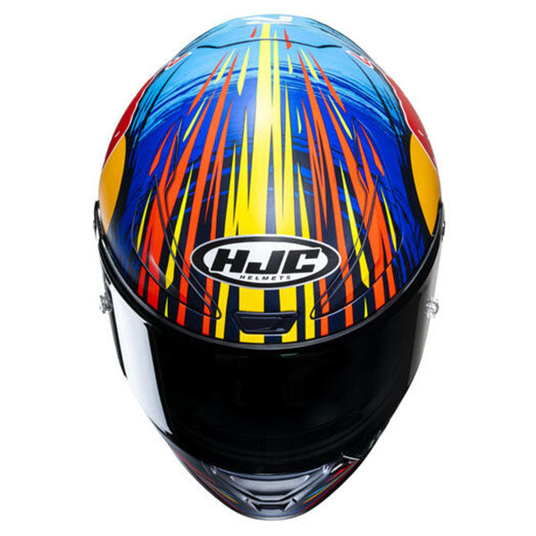 studio product photo of HJC SKU 809162106, sizes SM, MD, LG, XL for motorcycle helmet, street bike, full-face helmet, and powersports use.