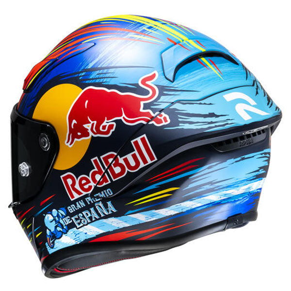 studio product photo of HJC SKU 809162107, sizes SM, MD, LG, XL for motorcycle helmet, street bike, full-face helmet, and powersports use.