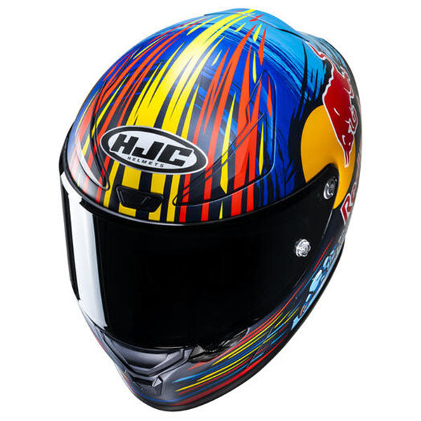 studio product photo of HJC SKU 809162105, sizes SM, MD, LG, XL for motorcycle helmet, street bike, full-face helmet, and powersports use.