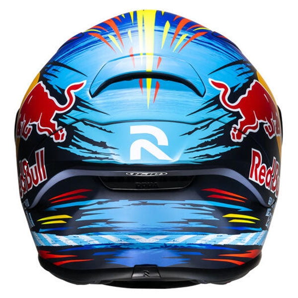 studio product photo of HJC, sizes SM, MD, LG, XL for motorcycle helmet, street bike, full-face helmet, and powersports use.