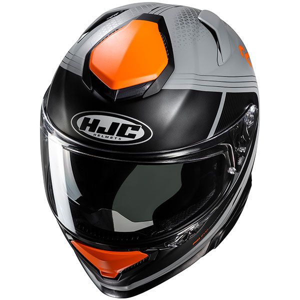 top view of HJC SKU 805133903, sizes XS, SM, MD, LG, XL for motorcycle helmet, street bike, full-face helmet, and powersports use.