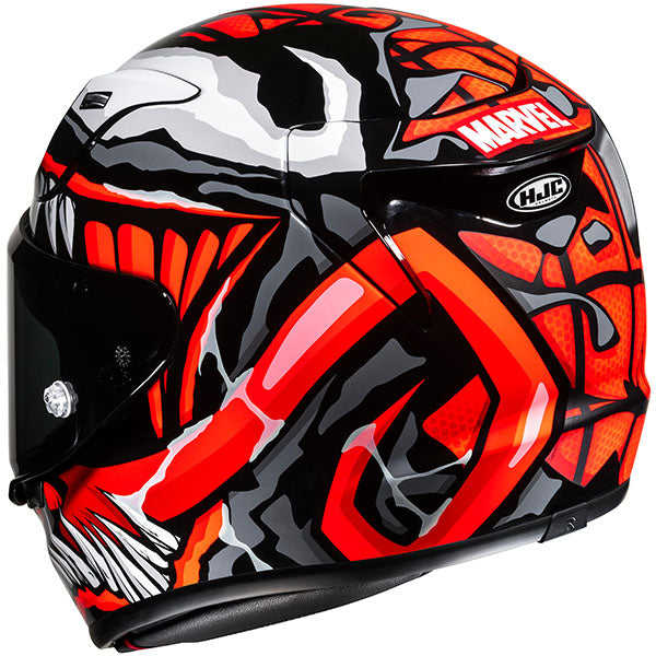 rear view of HJC SKU 852153106, sizes XS, SM, MD, LG, XL for motorcycle helmet, street bike, full-face helmet, and powersports use.