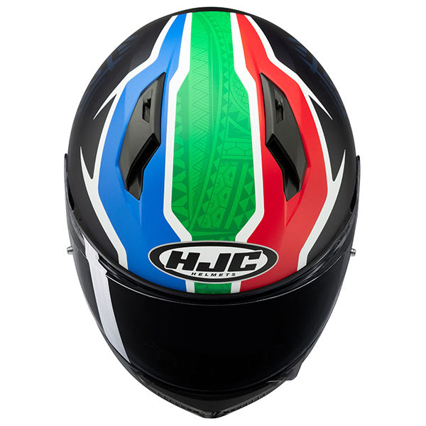 studio product photo of HJC SKU 825133405, sizes XS, SM, MD, LG, XL for motorcycle helmet, street bike, full-face helmet, and powersports use.