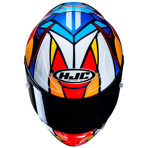 studio product photo of HJC SKU 809222104, sizes XS, SM, MD, LG, XL for motorcycle helmet, street bike, full-face helmet, and powersports use.