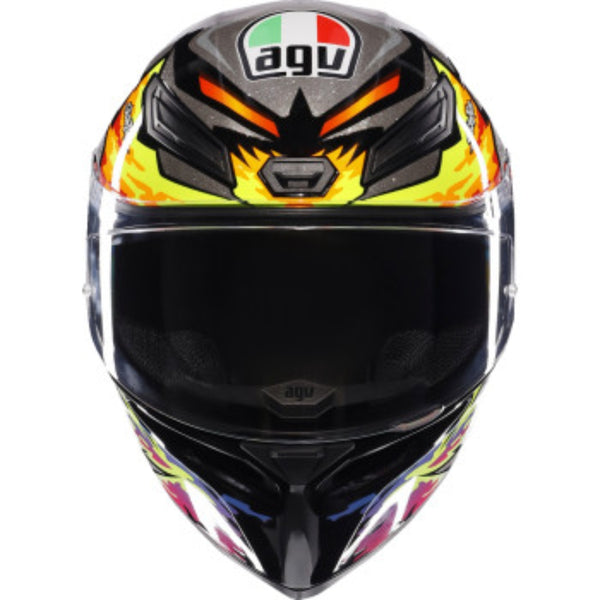 AGV street motorcycle full‑face helmet product view — lightweight, ventilated shell for impact protection and long‑ride comfort.
