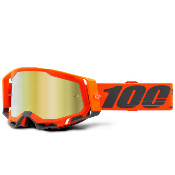 Studio photo of 100%, Racecraft 2.0 Goggle (Mirror Lens), Goggles, SKU 26012910, color options Arbis, Mirror Silver Lens, Mayfair, Mirror Silver Lens, Maho, Silver Flash Lens, Concordia, Mirror Blue Lens, Airblast, Mirror Silver Lens, Blue, Mirror Blue Lens, Fremont, Mirror Blue Lens, Red, Mirror Red Lens and more