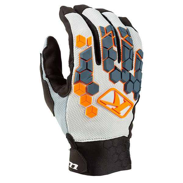 Product image of Klim BTO Sports 0044 klim mx24 dakar glove orange motocross gloves showing fit, construction, and colorway | Available at BTO Sports