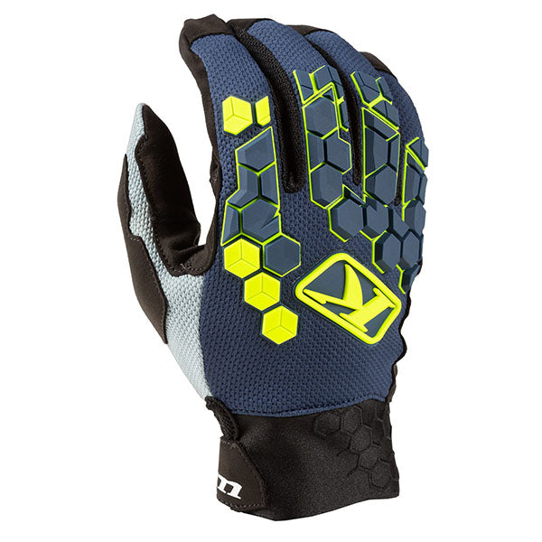 Product image of Klim BTO Sports 0046 klim mx24 dakar glove blue motocross gloves showing fit, construction, and colorway | Available at BTO Sports