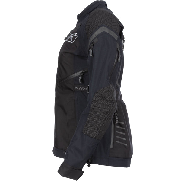 Crisp studio image on a white background of Klim Artemis Jacket (Womens); showing outer material, seams, and closures; SKU 3015-002-110-000