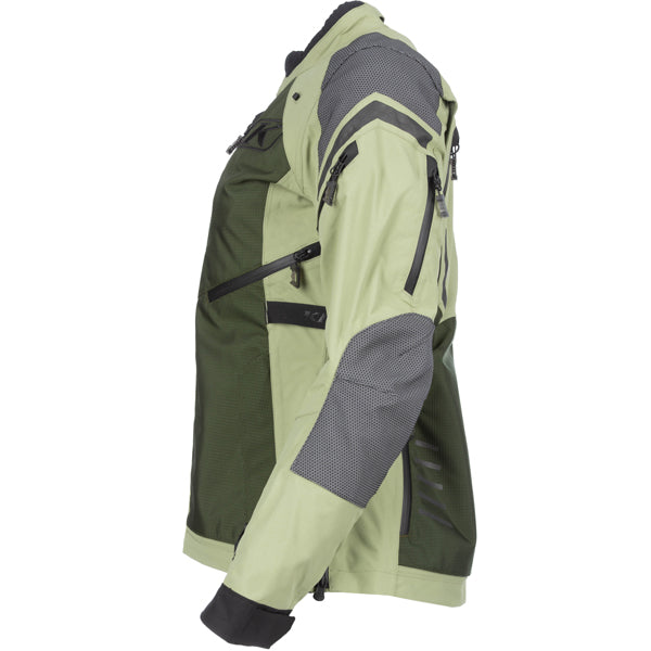 Professional studio photo of Klim Artemis Jacket (Womens); showing outer material, seams, and closures; SKU 3015-002-110-000; Sizes: XS-2XL