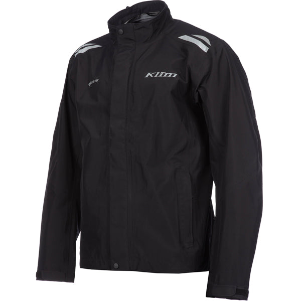 Professional studio photo of Klim Forecast Jacket; showing outer material, seams, and closures; SKU 3333-002-120-000; Colors: Black; Sizes: S-3XL