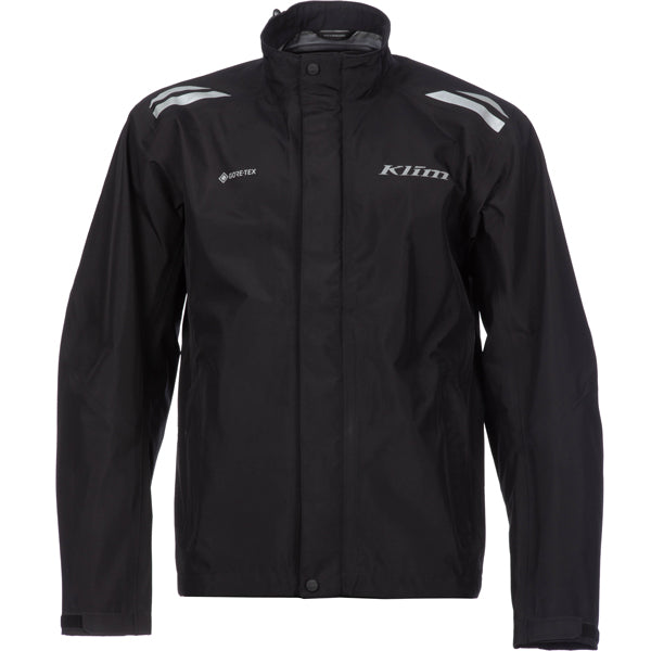 High-resolution studio image of Klim Forecast Jacket; showing outer material, seams, and closures; SKU 3333-002-120-000; Colors: Black; Sizes: S-3XL
