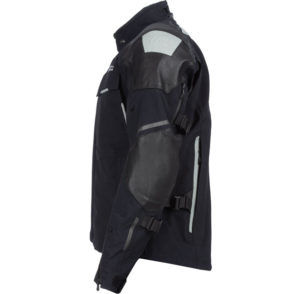 High-resolution studio image of Klim Kodiak Jacket; showing outer material, seams, and closures; SKU 3721-003-048-000