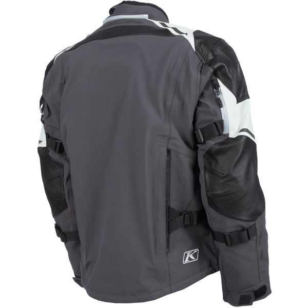 High-resolution studio image of Klim Kodiak Jacket; showing outer material, seams, and closures; SKU 3721-003-048-000