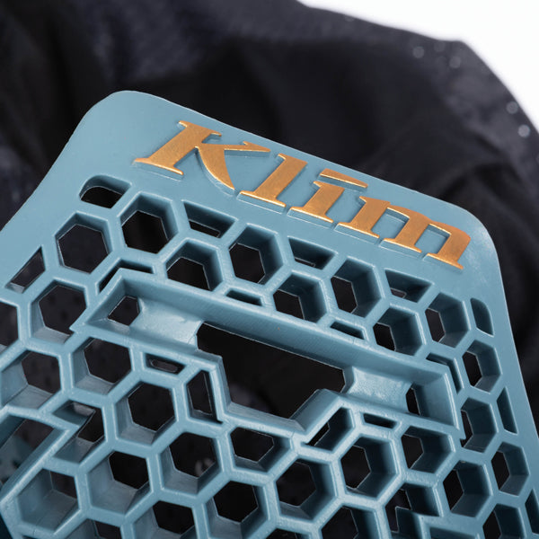 Studio photo on a white background of Klim Kodiak Jacket; showing outer material, seams, and closures; SKU 3721-003-048-000