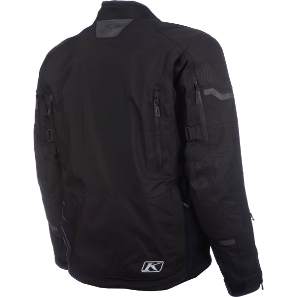 Professional studio photo of Klim Badlands Pro Jacket; showing outer material, seams, and closures; SKU 4052-004-110-000