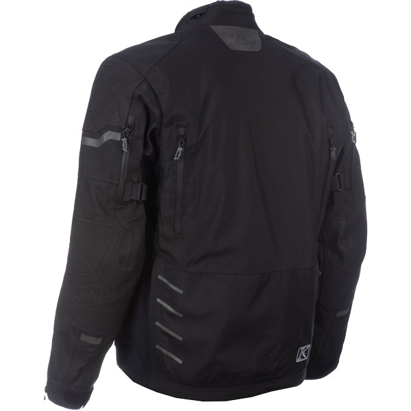 Clean studio shot of Klim Badlands Pro Jacket; showing outer material, seams, and closures; SKU 4052-004-110-000