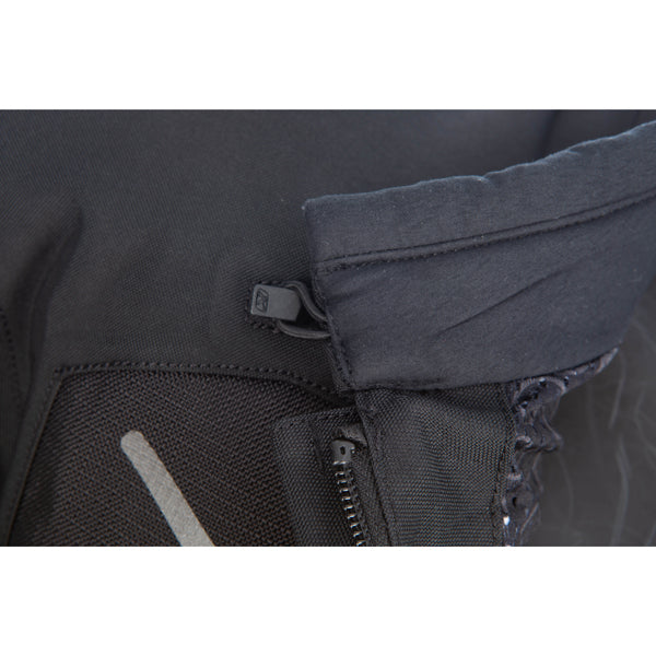 Clean studio shot of Klim Badlands Pro Jacket; showing outer material, seams, and closures; SKU 4052-004-110-000