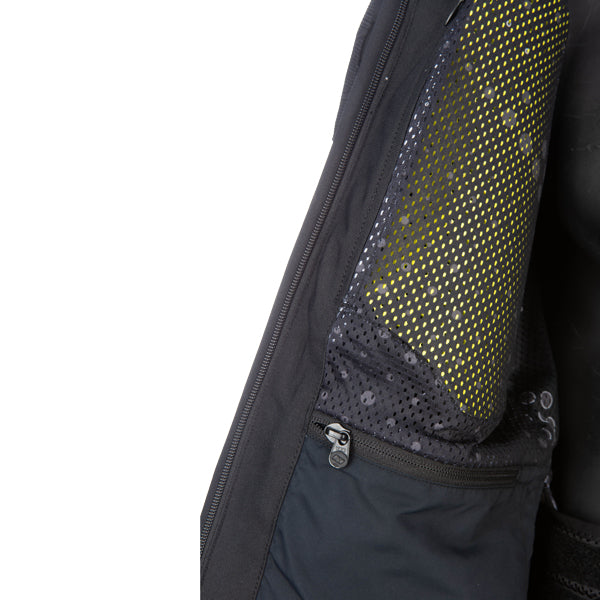 Crisp studio image on a white background of Klim Badlands Pro Jacket; showing outer material, seams, and closures; SKU 4052-004-110-000