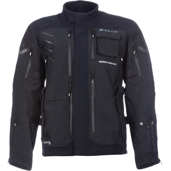 High-resolution studio image of Klim Badlands Pro A3 Jacket; showing outer material, seams, and closures; SKU 4101-002-120-000; Sizes: S-3XL