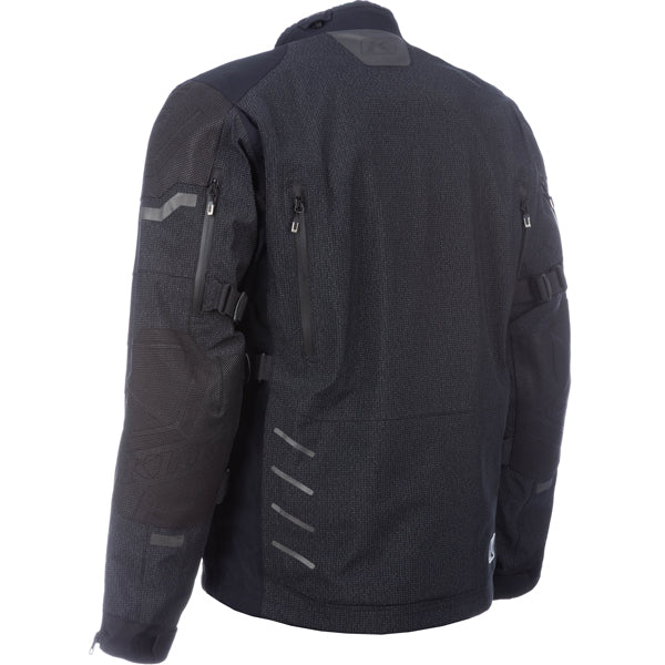 Professional studio photo of Klim Badlands Pro A3 Jacket; showing outer material, seams, and closures; SKU 4101-002-120-000; Sizes: S-3XL