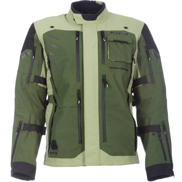 Studio photo on a white background of Klim Badlands Pro A3 Jacket; showing outer material, seams, and closures; SKU 4101-002-120-000; Sizes: S-3XL