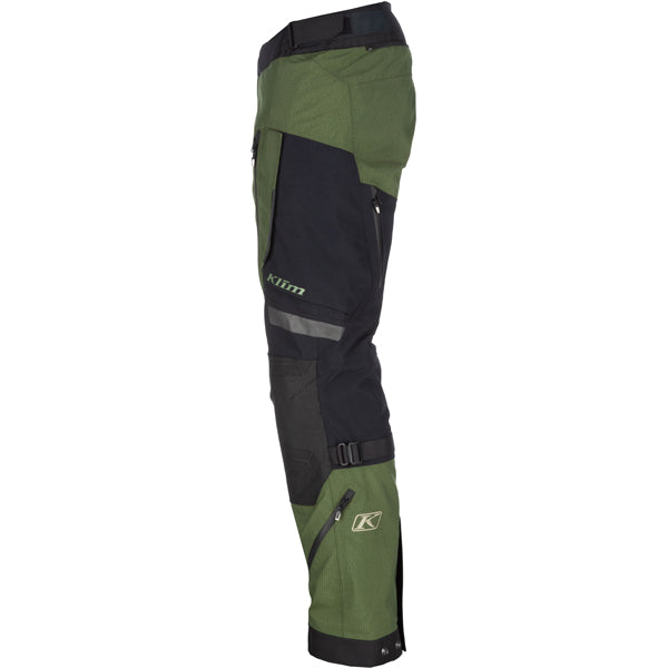 Professional studio photo of Klim Badlands Pro A3 Pants; showing panel layout, seams, and overall cut; SKU 4102-002-030-000